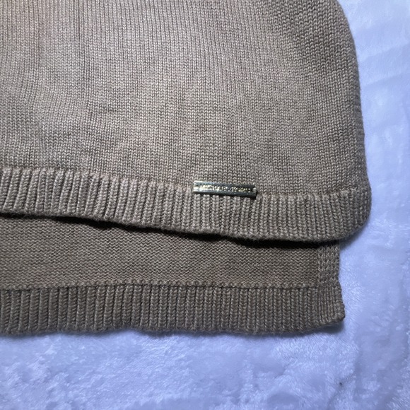 Michael Kors Women's Sleeveless Dark Tan Sweater Cowl Neck Size Small - Picture 4 of 10